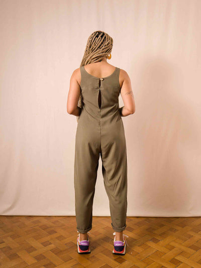 MACACÃO FÁBRICA VISCOSE | VERDE MUSGO