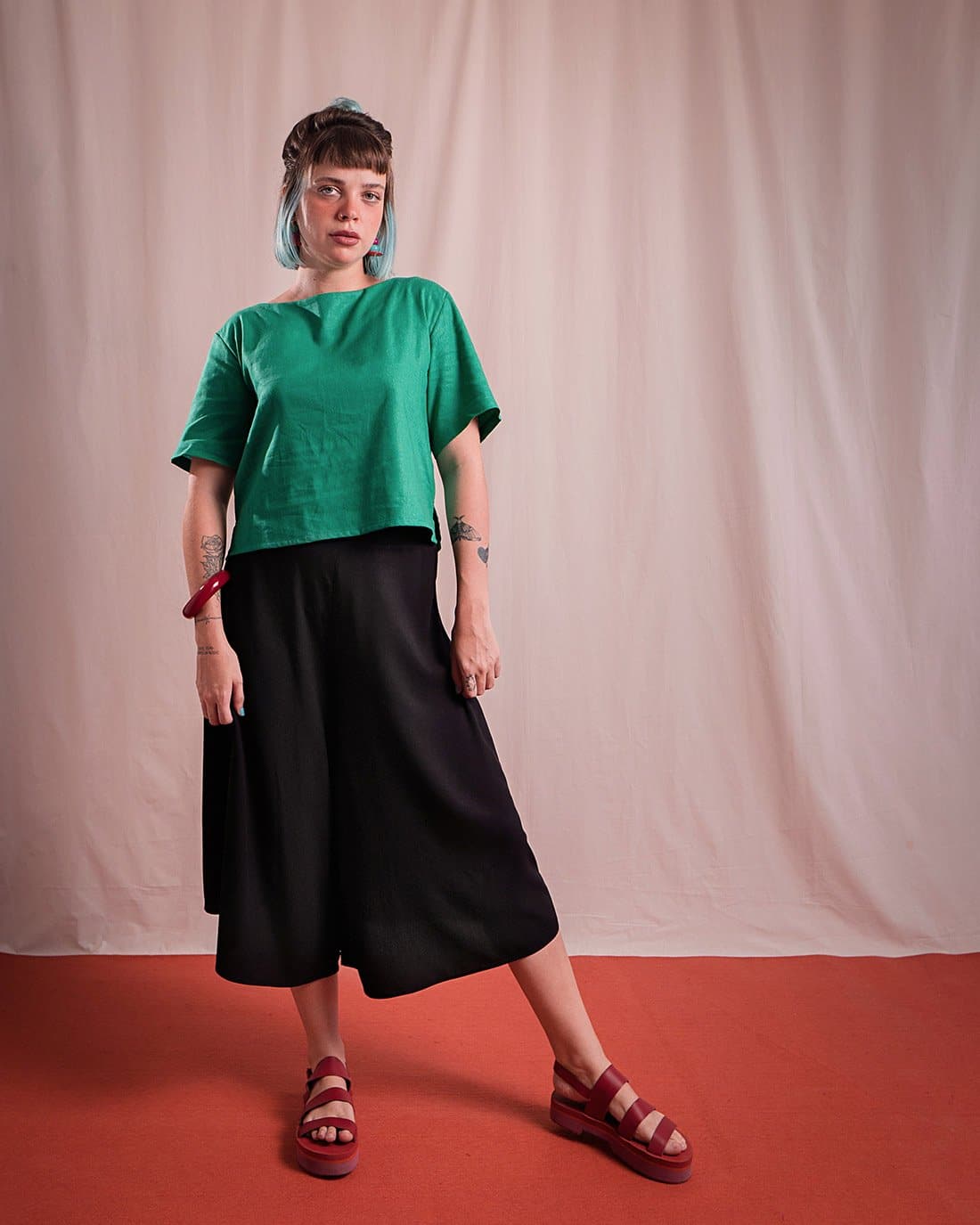 Pantacourt Pontas | Viscose