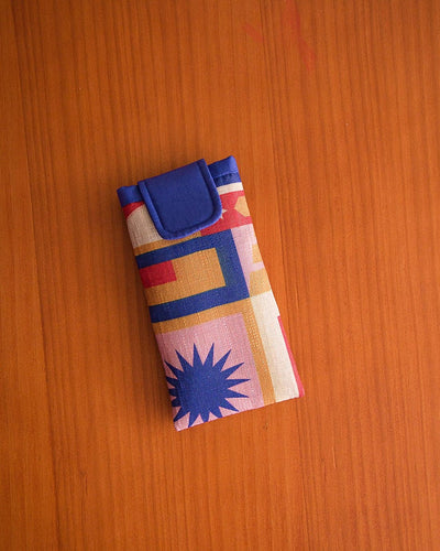 Porta Óculos & Celular | Platibanda (Azul)