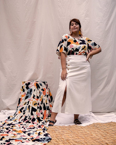 Saia Lia Longuete | Linho Off