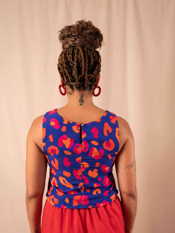 CROPPED MAYA | ONCINHA AZUL