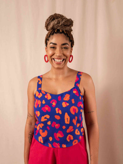 Cropped Gio | Oncinha azul