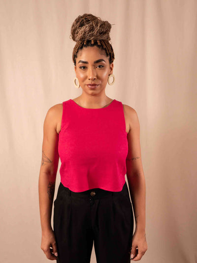 Cropped Maya | Linho