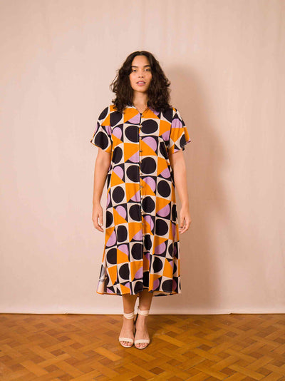 VESTIDO NIPÔNICA LONGUETE | VIENA