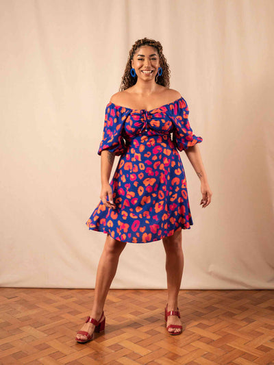 Vestido Manuela curto | Oncinha Azul