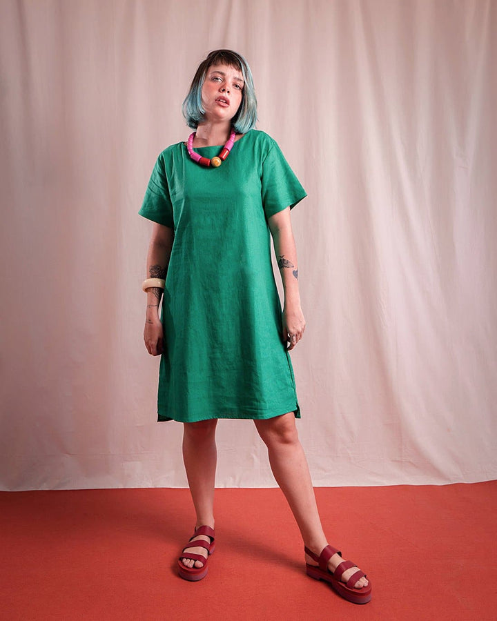 Vestido Malu | Linho Verde