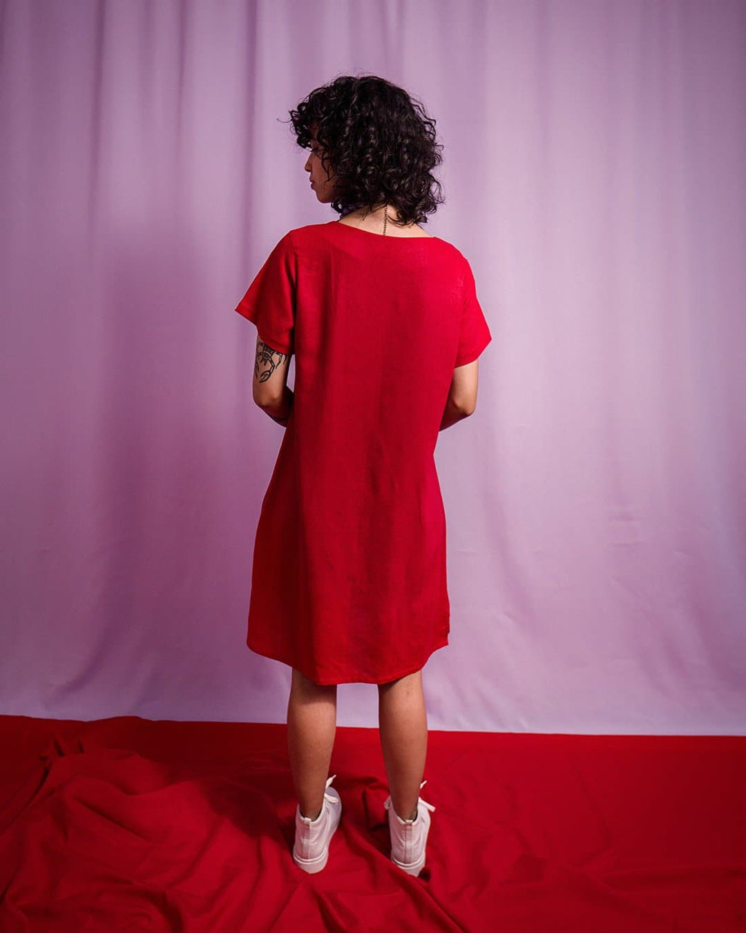 Vestido Malu | Linho Vermelho