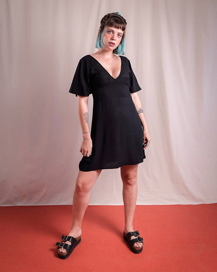 Vestido Nina | Viscose Preta