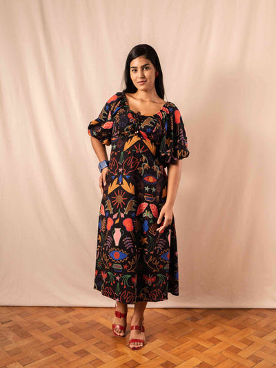VESTIDO MANUELA LONGUETE | LINHAS DE VIOLETA