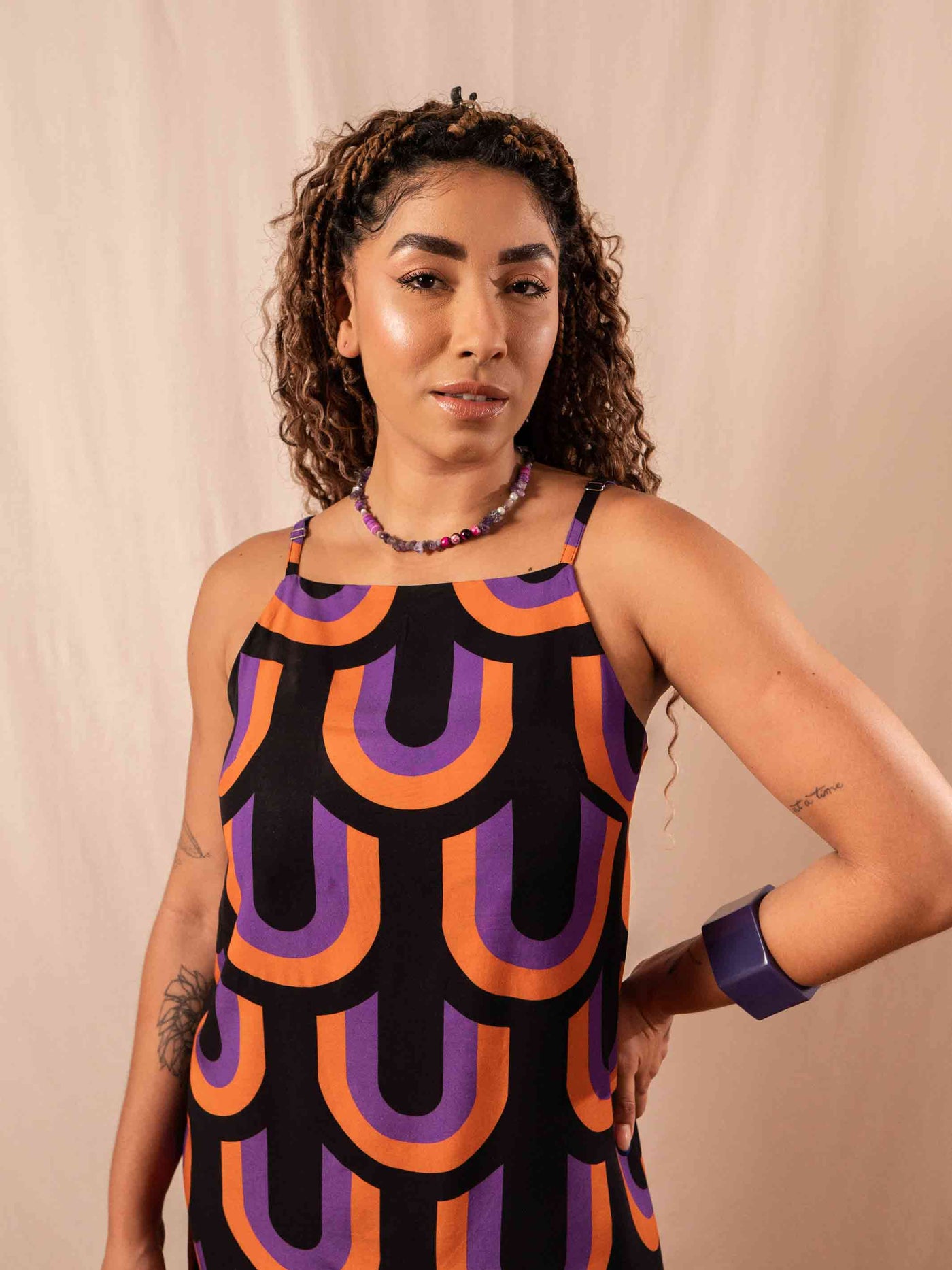 VESTIDO TRAPEZIO | PAPEL DE PAREDE