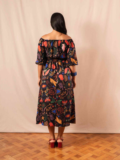 VESTIDO MANUELA LONGUETE | LINHAS DE VIOLETA